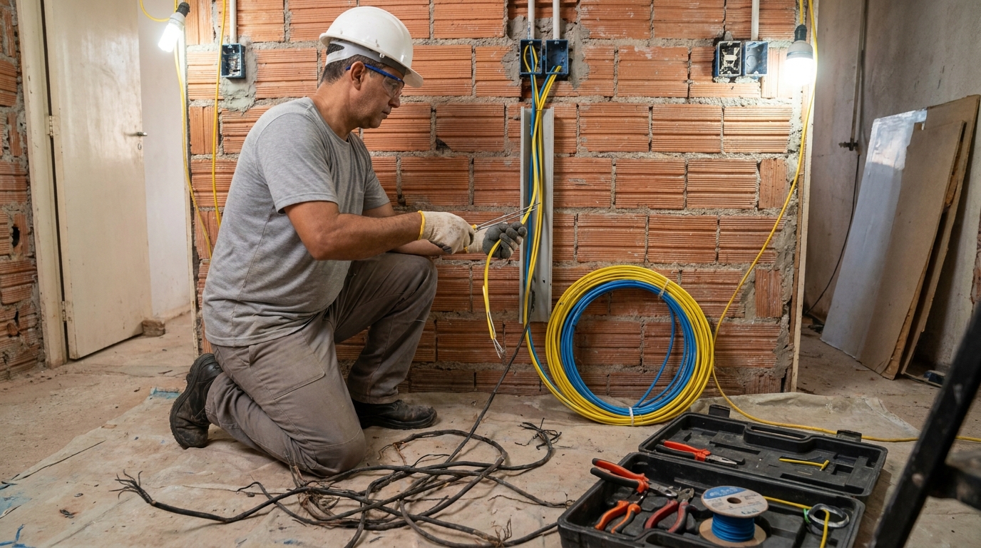 Adequação de Fiação em Santo André‑SP