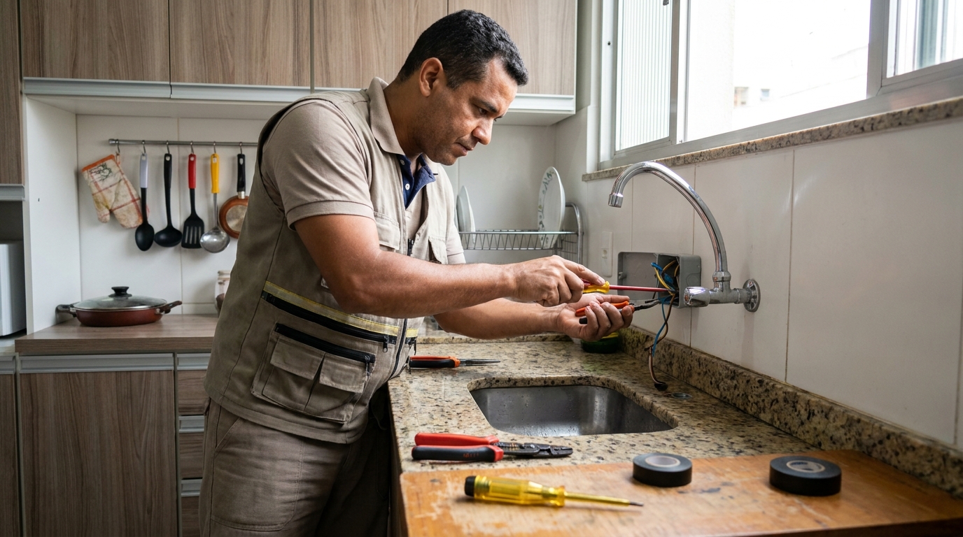Instalação em Cozinha ou Área Gourmet em Santo André‑SP