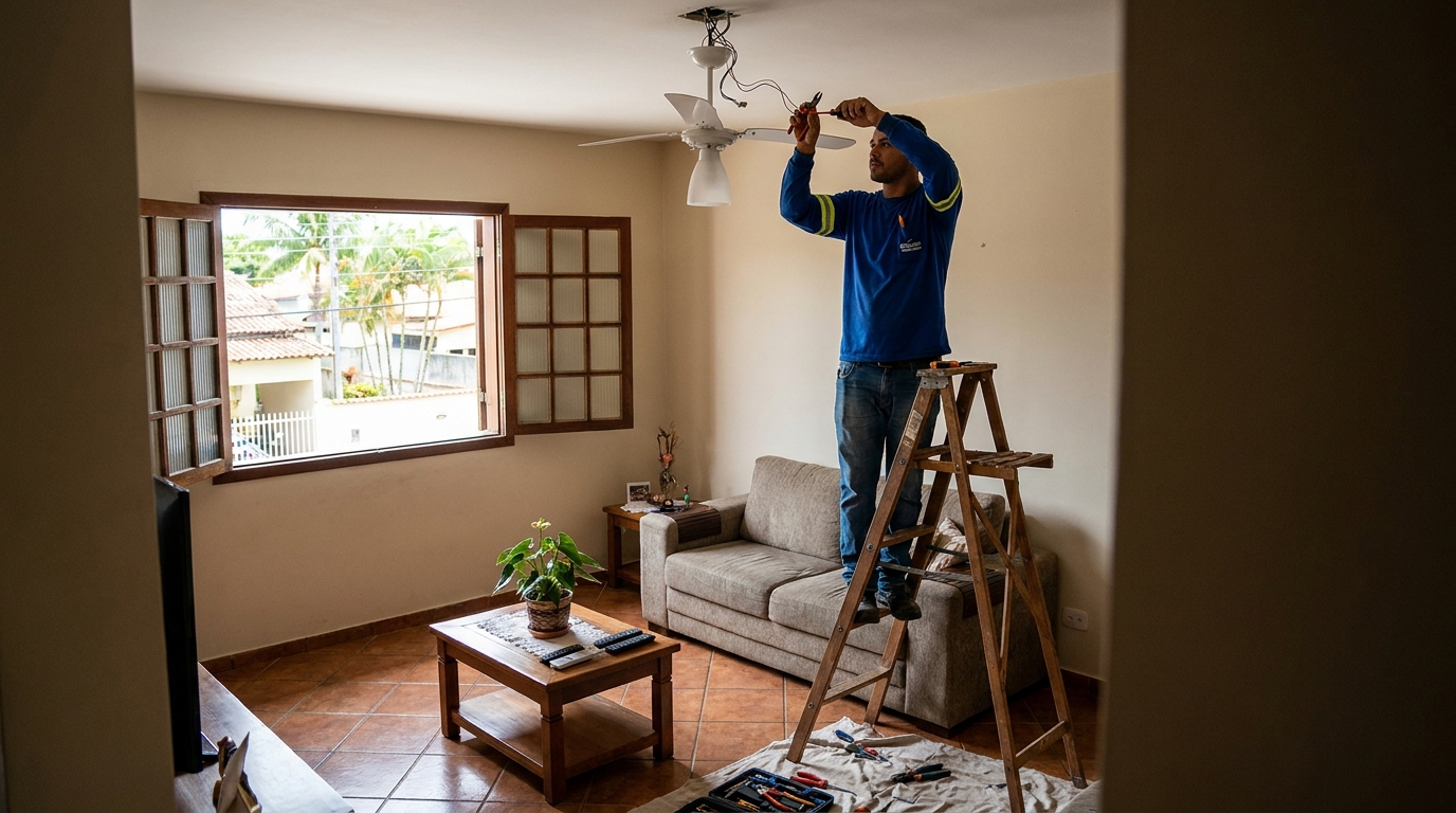 Reforço de Suporte no Teto em Santo André‑SP